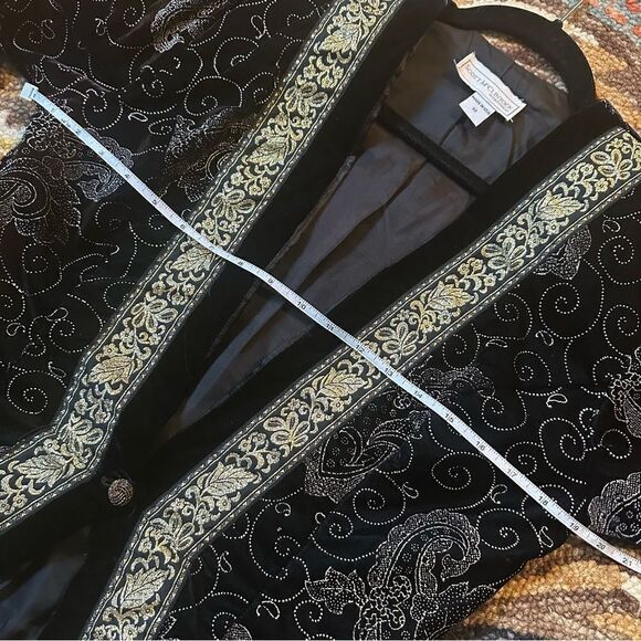 Vintage Scott McClintock | 10 | velvet black and gold ornate one of a kind - Picture 6 of 7